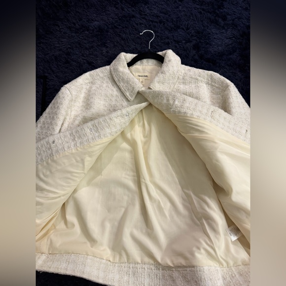 Open Edit Cream Textured Jacket - Picture 3 of 6